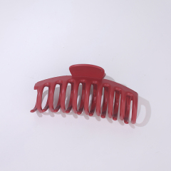Matte Flexible Hair Claw Clip Keel-Shape Shark Fashion Custom Soft Hair Clips 4.33in Medium Soft Cloud Clip Women's Party