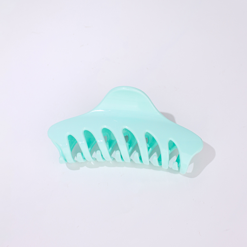 Triangle soft matte flexible hair claw clip in earth tone