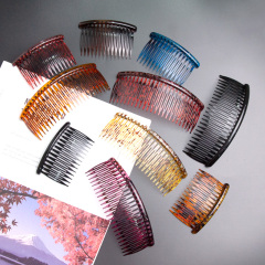 Custom Logo Elegant Wedding Accessories Plastic Hair Twisit Comb Comb Hair Clips 14 24 Pins Side Hair Comb