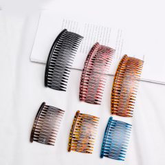 Custom Logo Elegant Wedding Accessories Plastic Hair Twisit Comb Comb Hair Clips 14 24 Pins Side Hair Comb