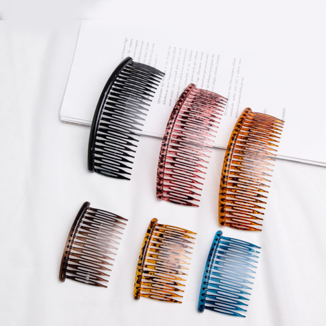 Custom Logo Elegant Wedding Accessories Plastic Hair Twisit Comb Comb Hair Clips 14 24 Pins Side Hair Comb