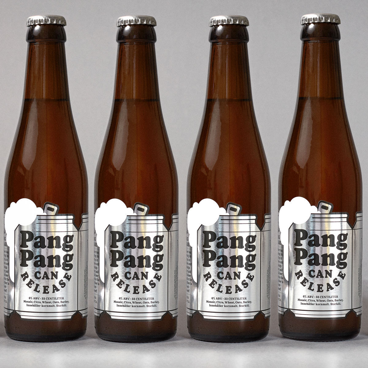 Silver BOPP Label BGR0001