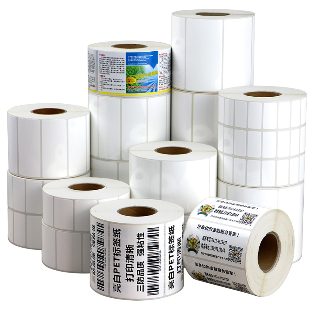Glossy White PET Label 0001