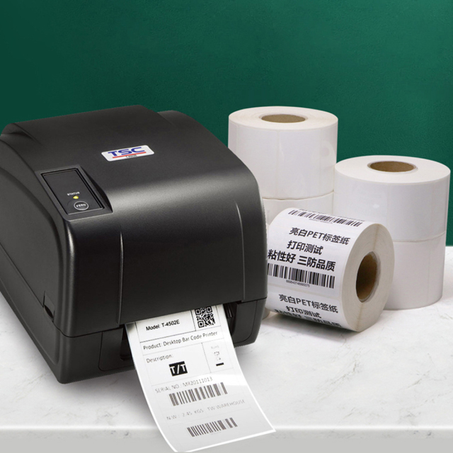 Glossy White PET Label 0001