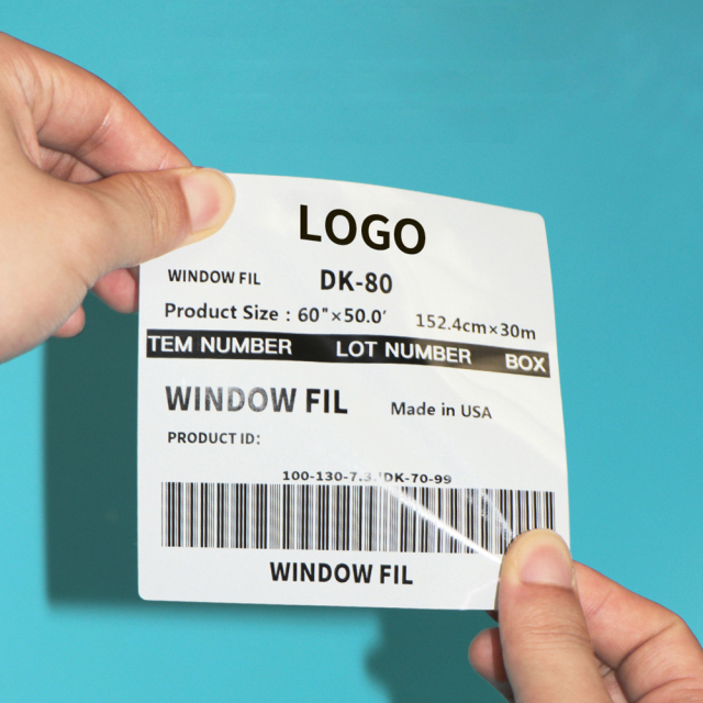 Glossy White PET Label 0001
