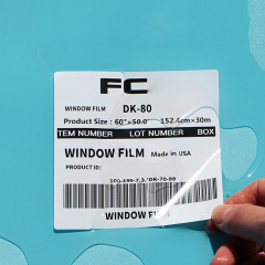 Glossy White PET Label 0001