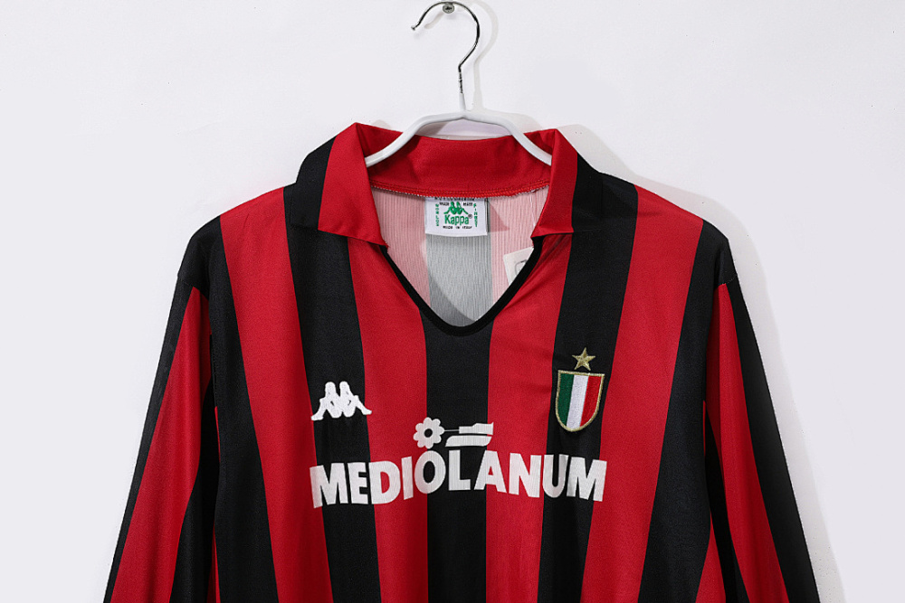 88/89 season AC Milan Home Long sleeved Retro