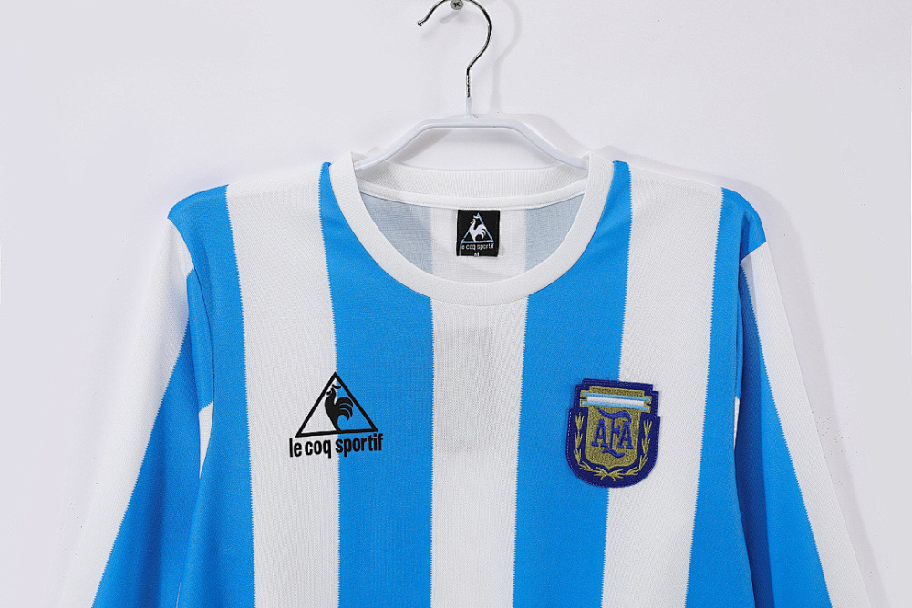 1986 season Argentina Home Long sleeved Retro