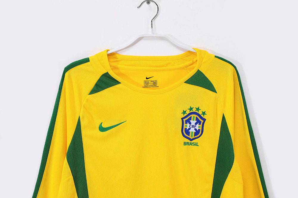 2002 season Brazil Home Long sleeved Retro