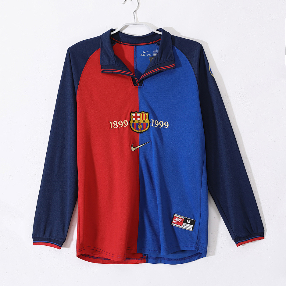 1999/00 season Barcelona Home Long sleeved Centennial Edition