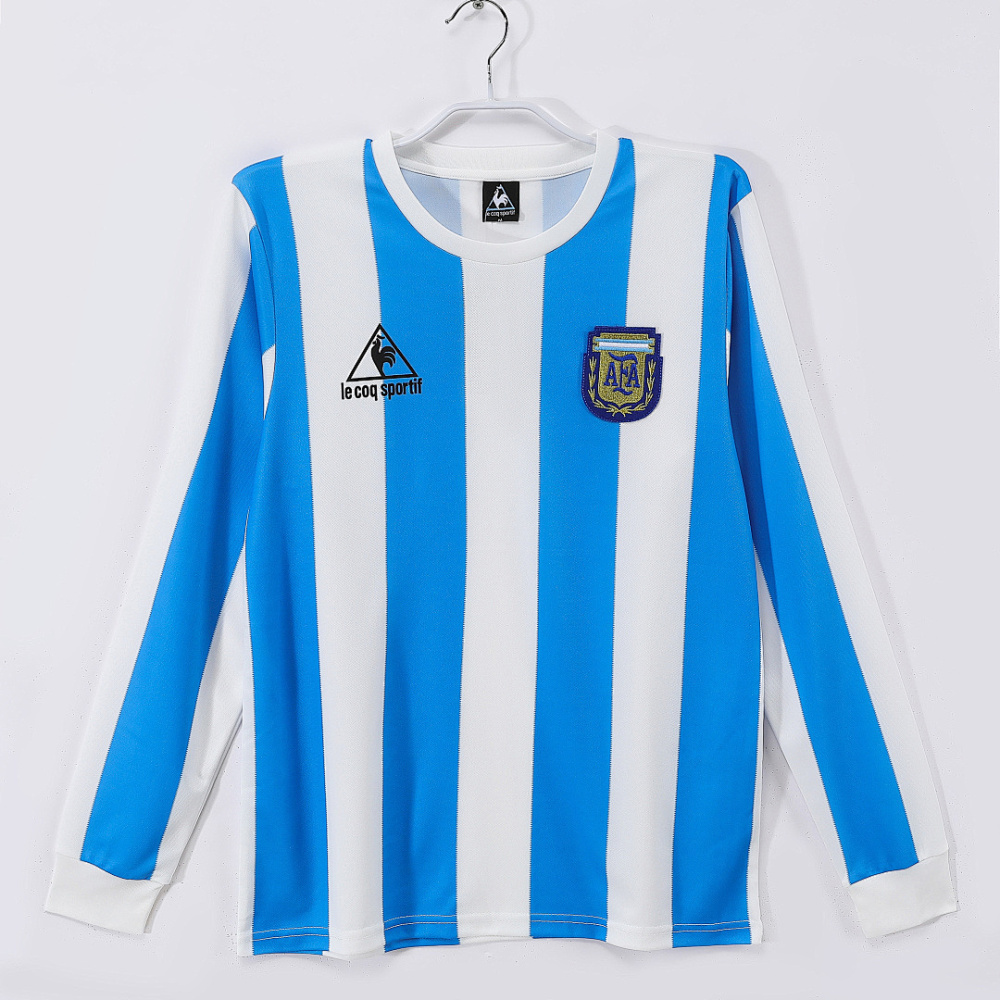 1986 season Argentina Home Long sleeved Retro