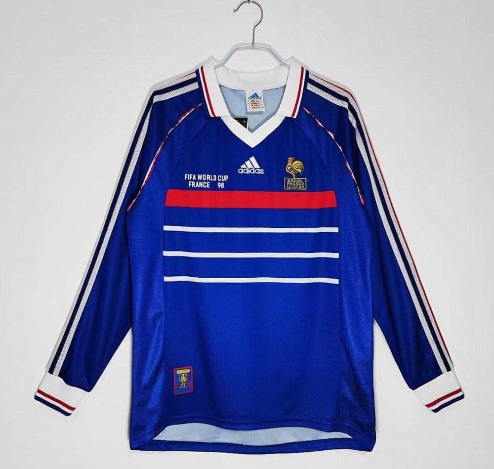 1998 season France Home Long sleeved Retro