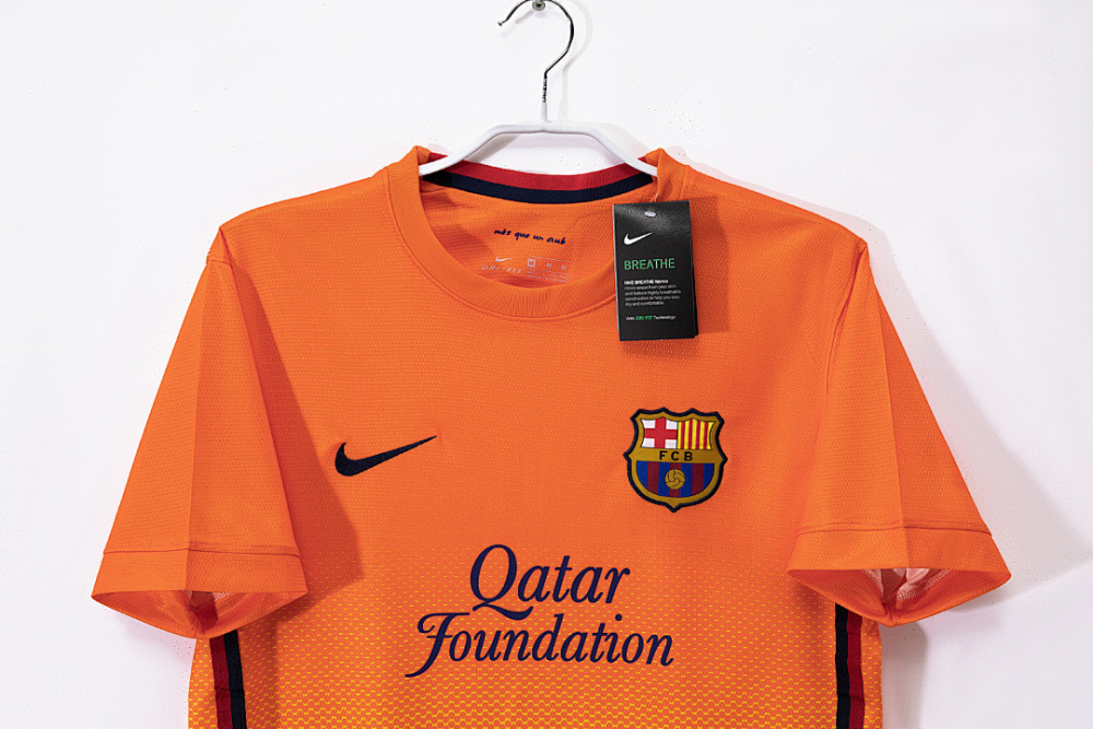 2012/13 season Barcelona Away Orange Retro
