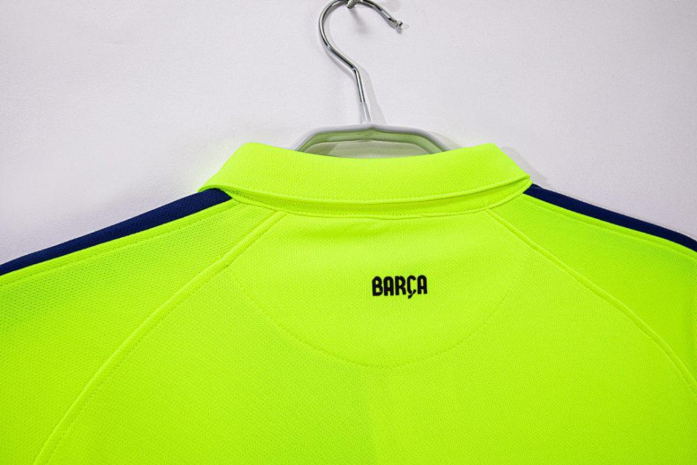 2014/15 season Barcelona Third Fluorescent green Retro