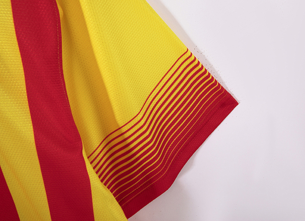 2013/14 season Barcelona Away yellow Retro