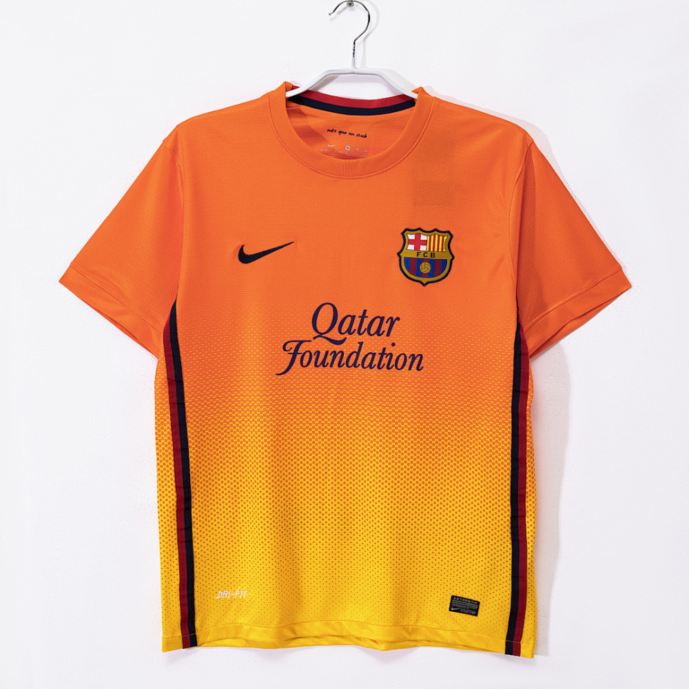 2012/13 season Barcelona Away Orange Retro