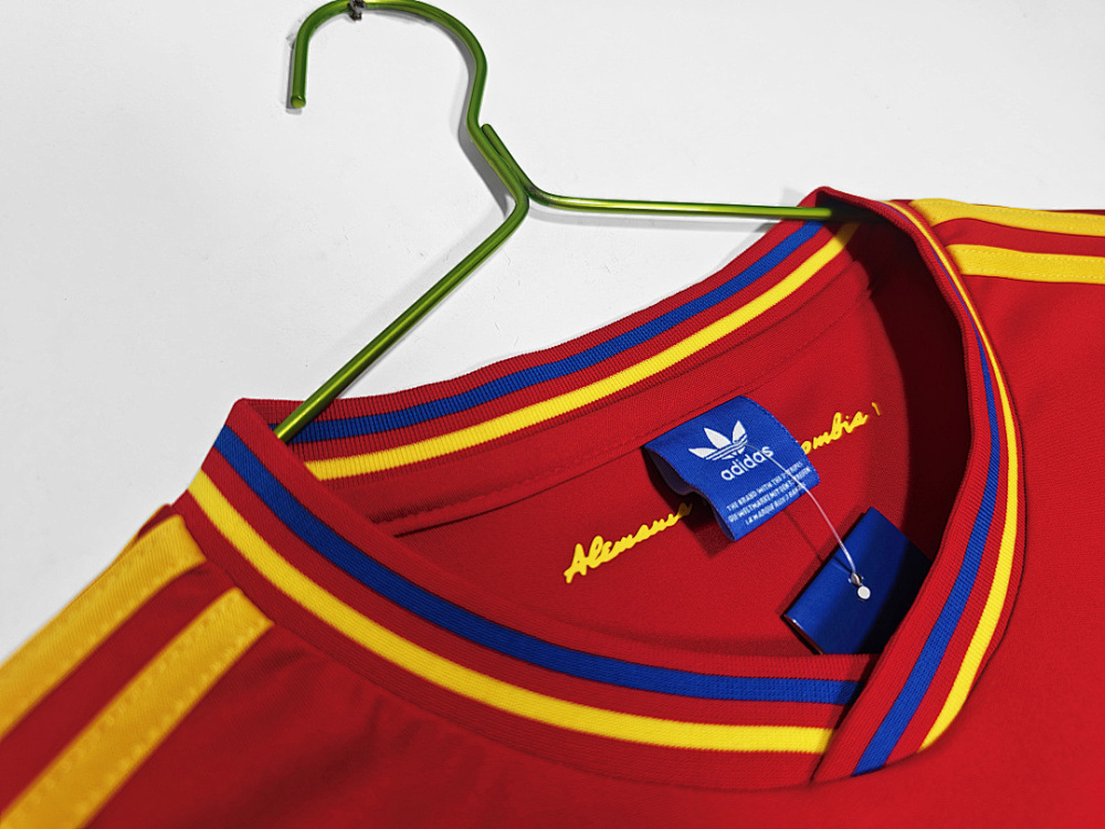 1990 season Colombia Away red Retro