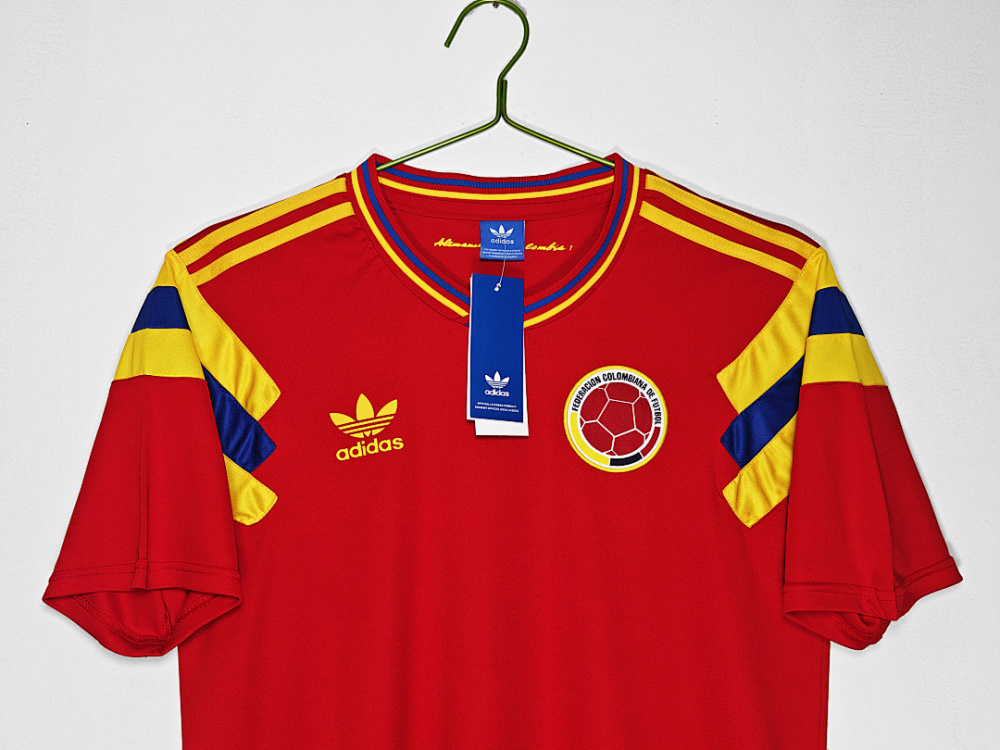1990 season Colombia Away red Retro