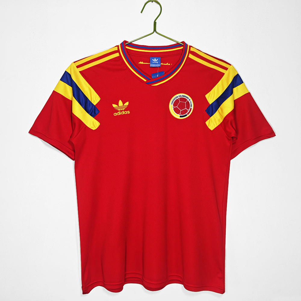 1990 season Colombia Away red Retro