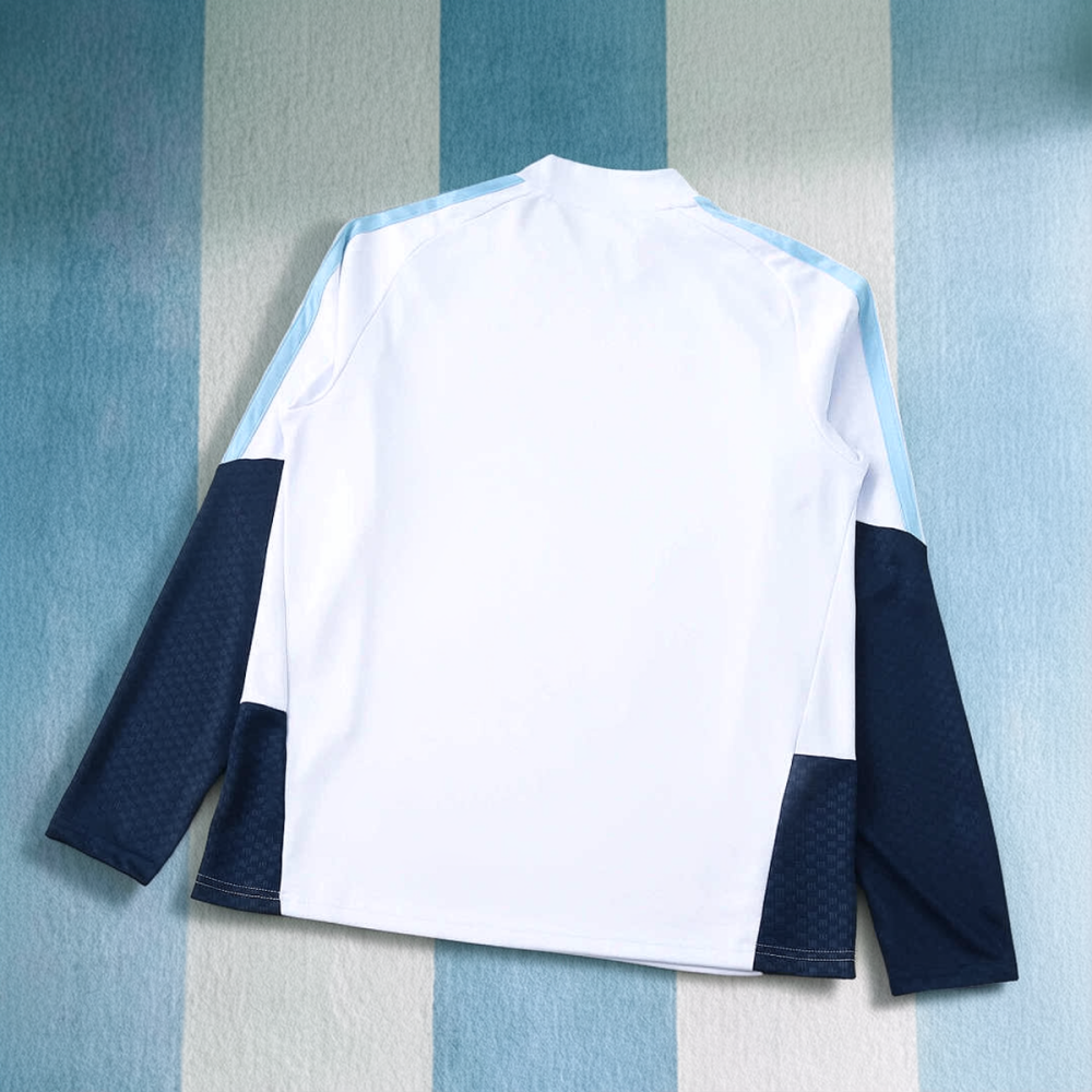 2026 FIFA World Cup Argentina White Half zip training suit set