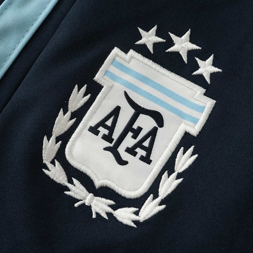 2026 FIFA World Cup Argentina White Half zip training suit set