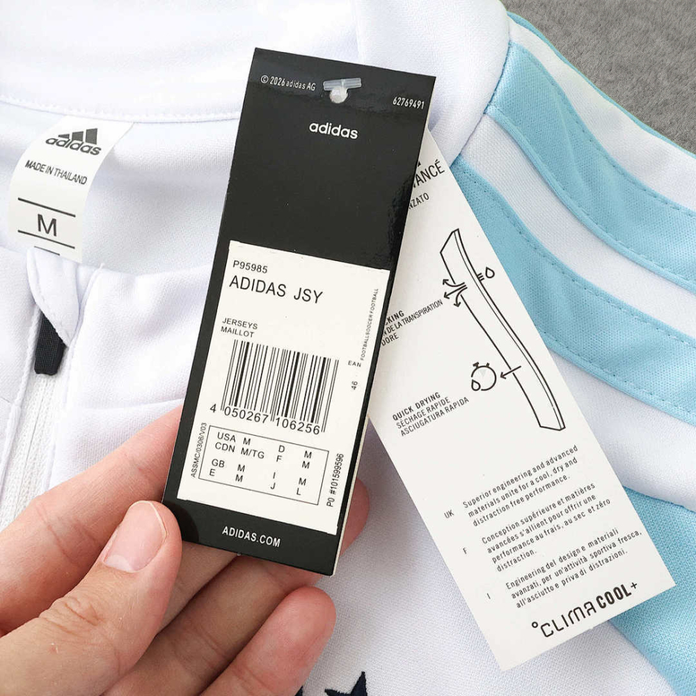 2026 FIFA World Cup Argentina White Half zip training suit set