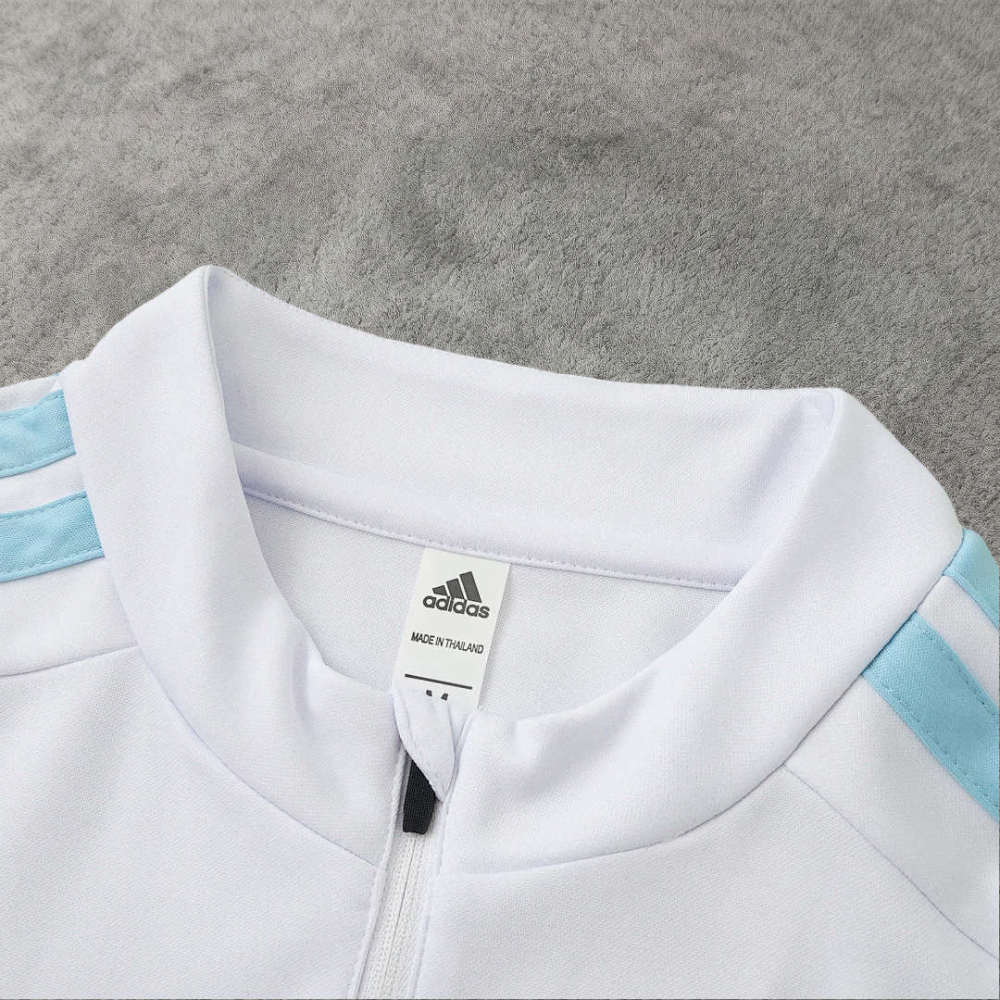 2026 FIFA World Cup Argentina White Half zip training suit set