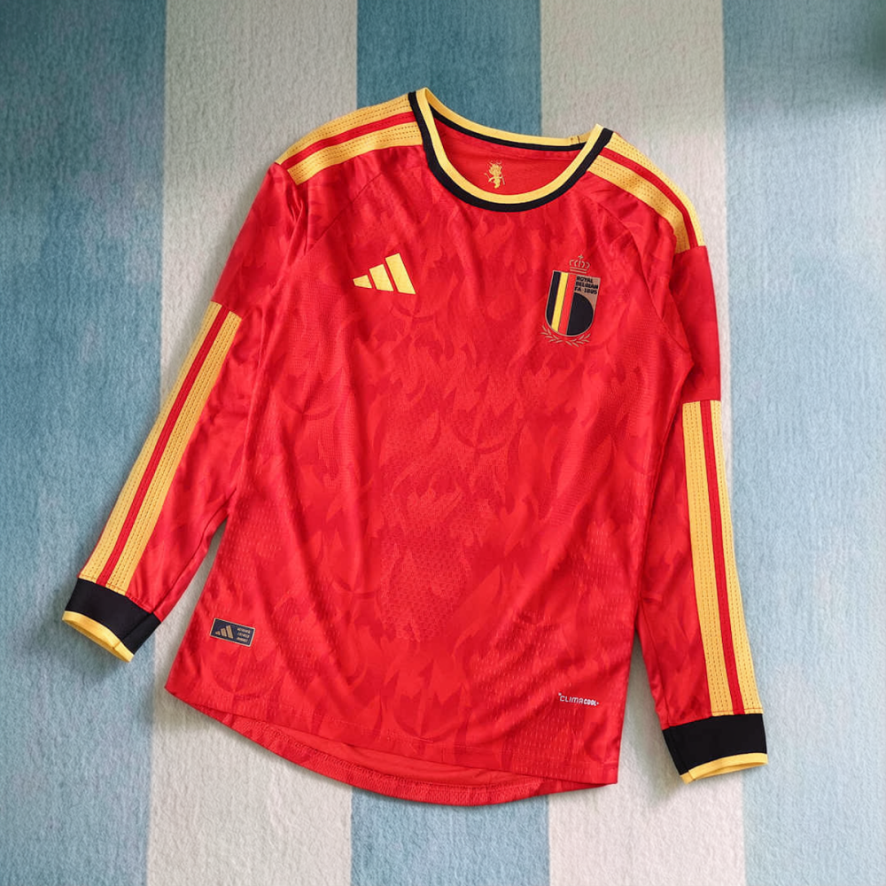 2026 FIFA World Cup Belgium home Long sleeved Player version