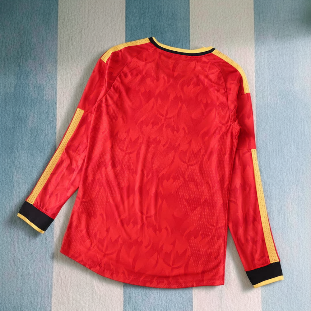 2026 FIFA World Cup Belgium home Long sleeved Player version