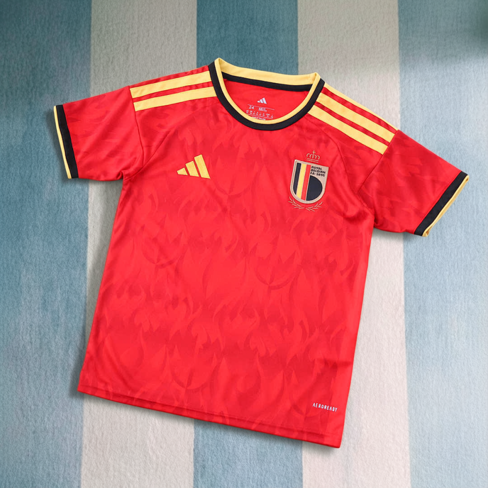 2026 FIFA World Cup Belgium home Kids kit