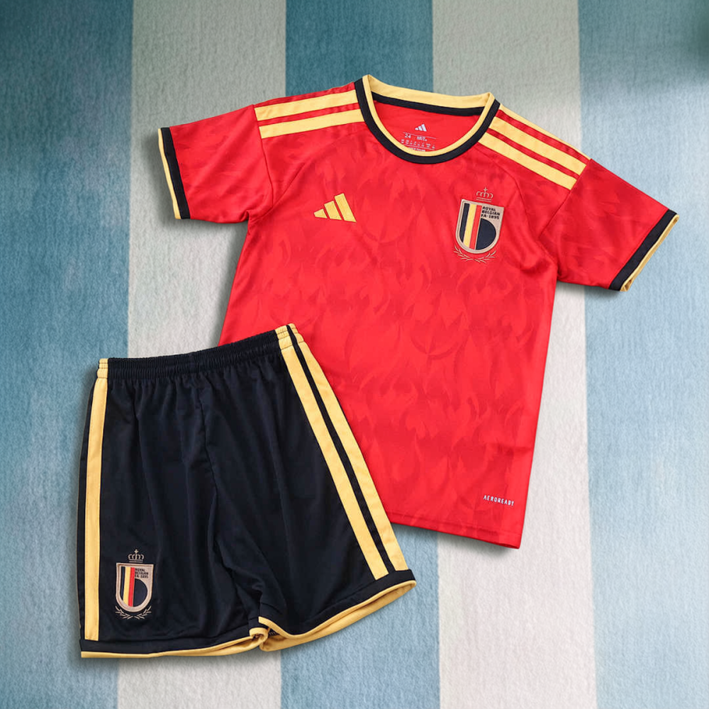 2026 FIFA World Cup Belgium home Kids kit
