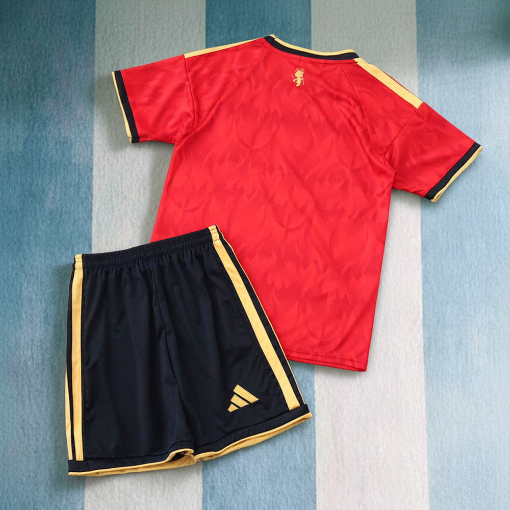 2026 FIFA World Cup Belgium home Kids kit