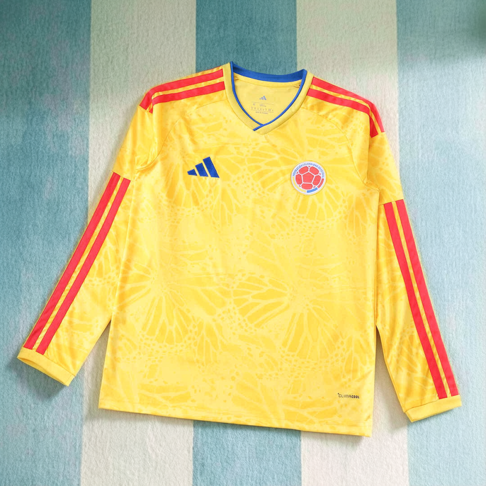 2026 FIFA World Cup Colombia home Long sleeved Fan version