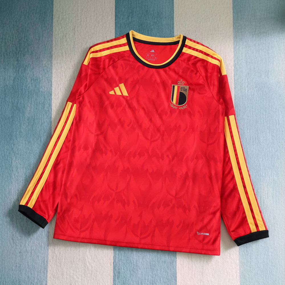 2026 FIFA World Cup Belgium home Long sleeved Fan version