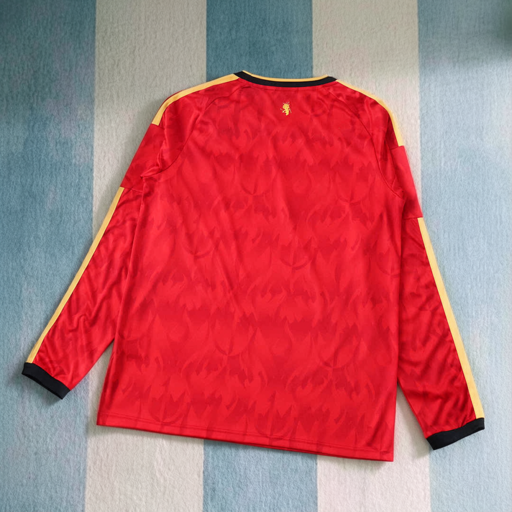 2026 FIFA World Cup Belgium home Long sleeved Fan version