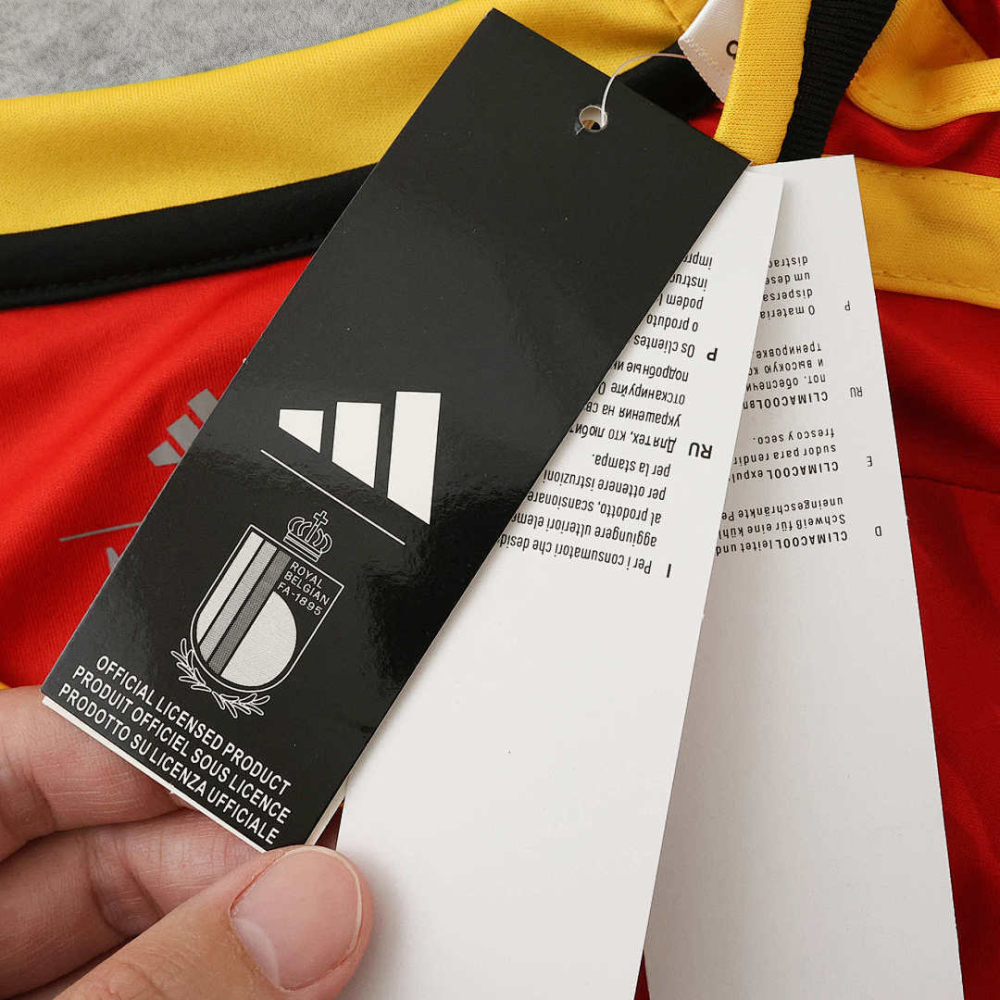 2026 FIFA World Cup Belgium home Long sleeved Fan version