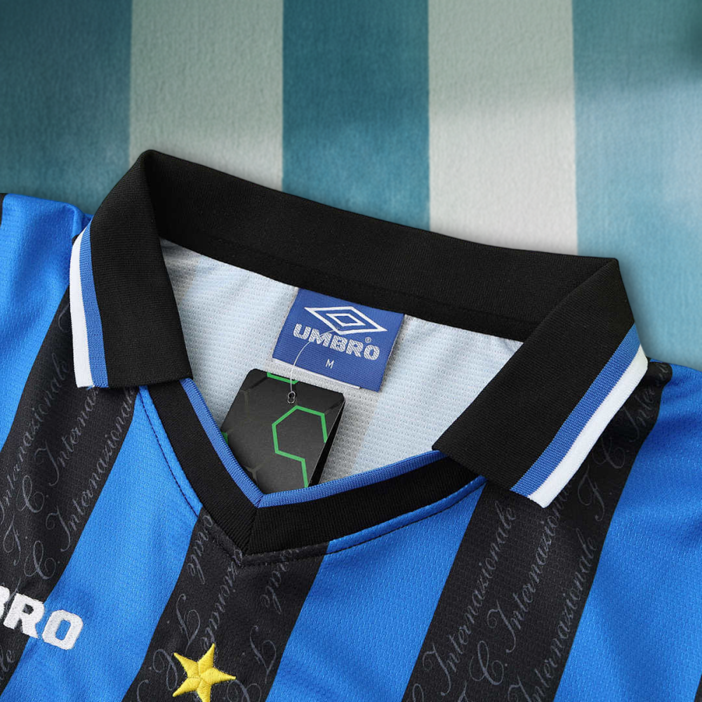 9798 season F.C. Internazionale Milano home Long sleeved retro Fan version