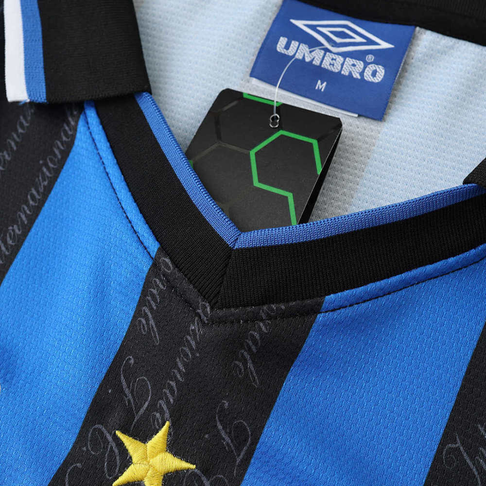 9798 season F.C. Internazionale Milano home Long sleeved retro Fan version