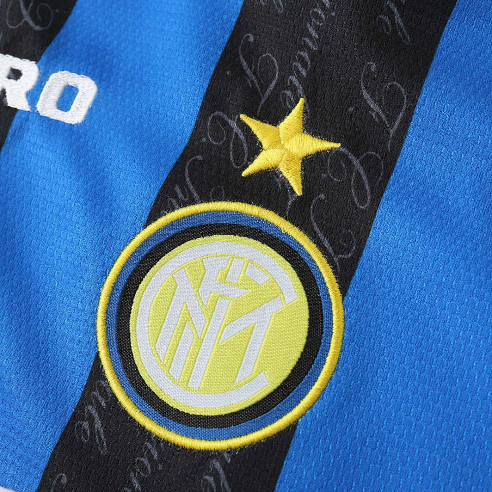9798 season F.C. Internazionale Milano home Long sleeved retro Fan version