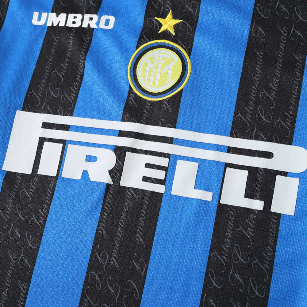 9798 season F.C. Internazionale Milano home Long sleeved retro Fan version