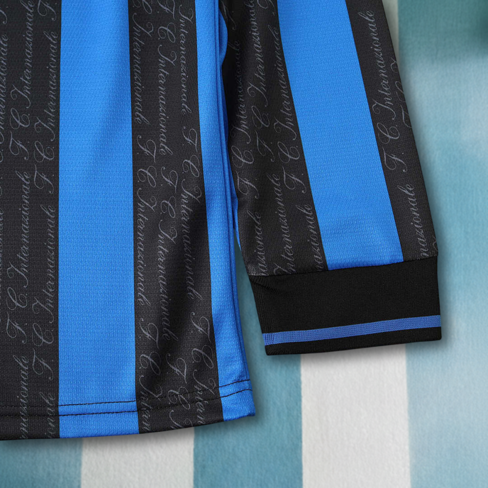 9798 season F.C. Internazionale Milano home Long sleeved retro Fan version