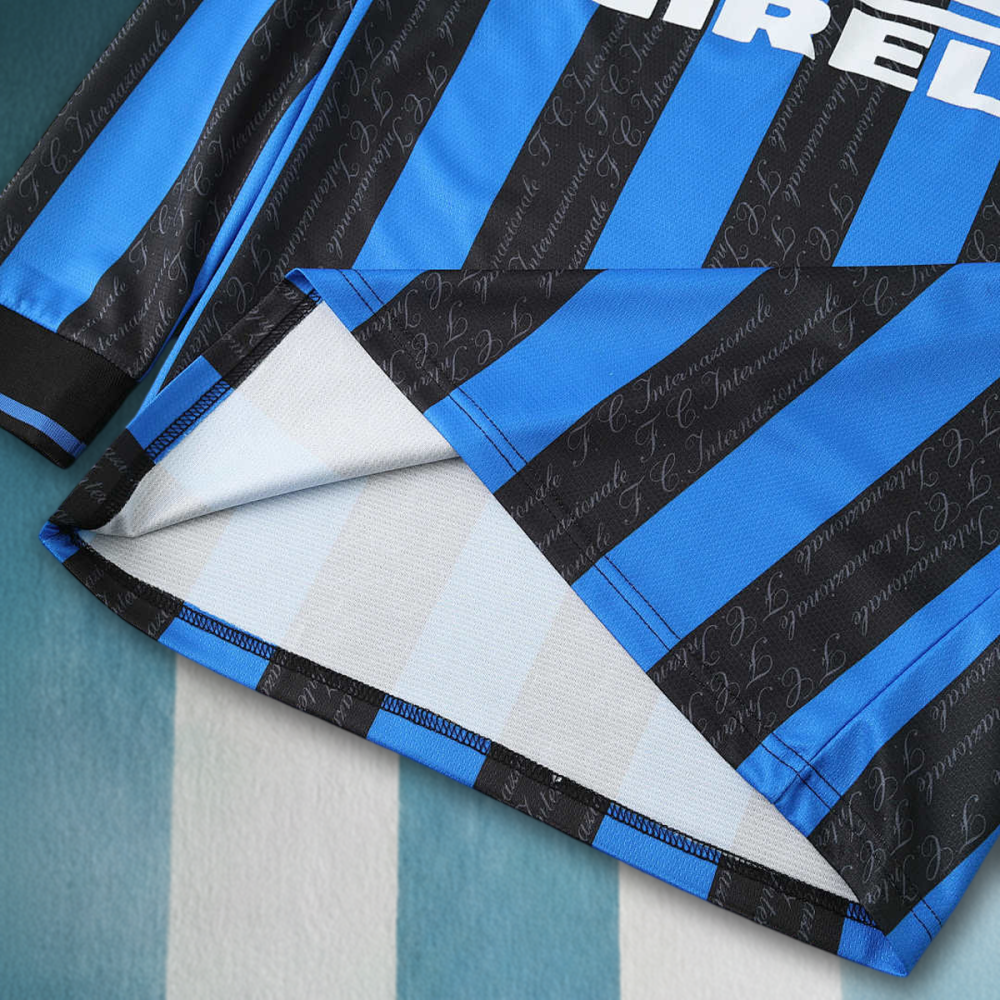 9798 season F.C. Internazionale Milano home Long sleeved retro Fan version