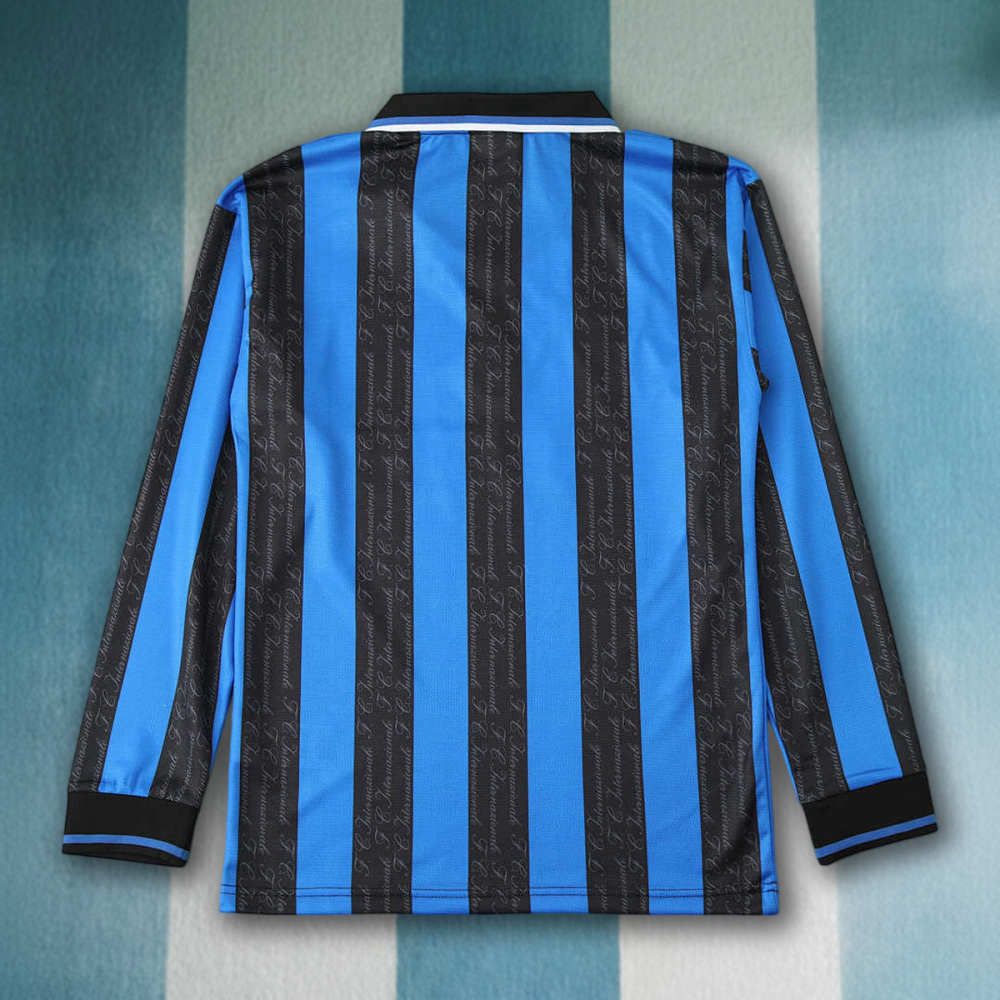 9798 season F.C. Internazionale Milano home Long sleeved retro Fan version