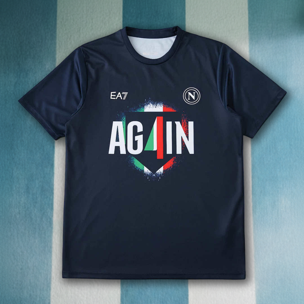 25/26 S.S.C. Napoli win a championship T shirt