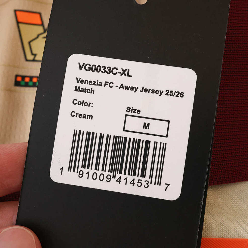 2526 season Venezia F.C. away Long sleeved Fan version