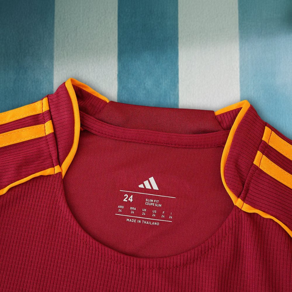 25/26 season A.S. Roma home Kids kit