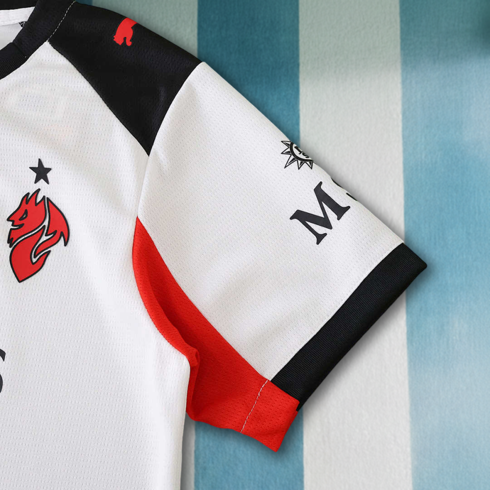 25/26 Season A.C. Milan  Away Kids Kit