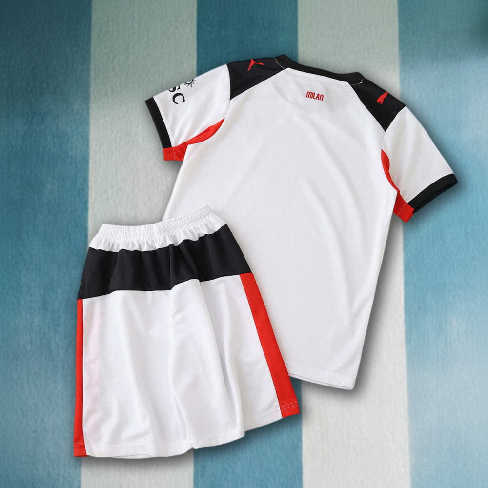 25/26 Season A.C. Milan  Away Kids Kit