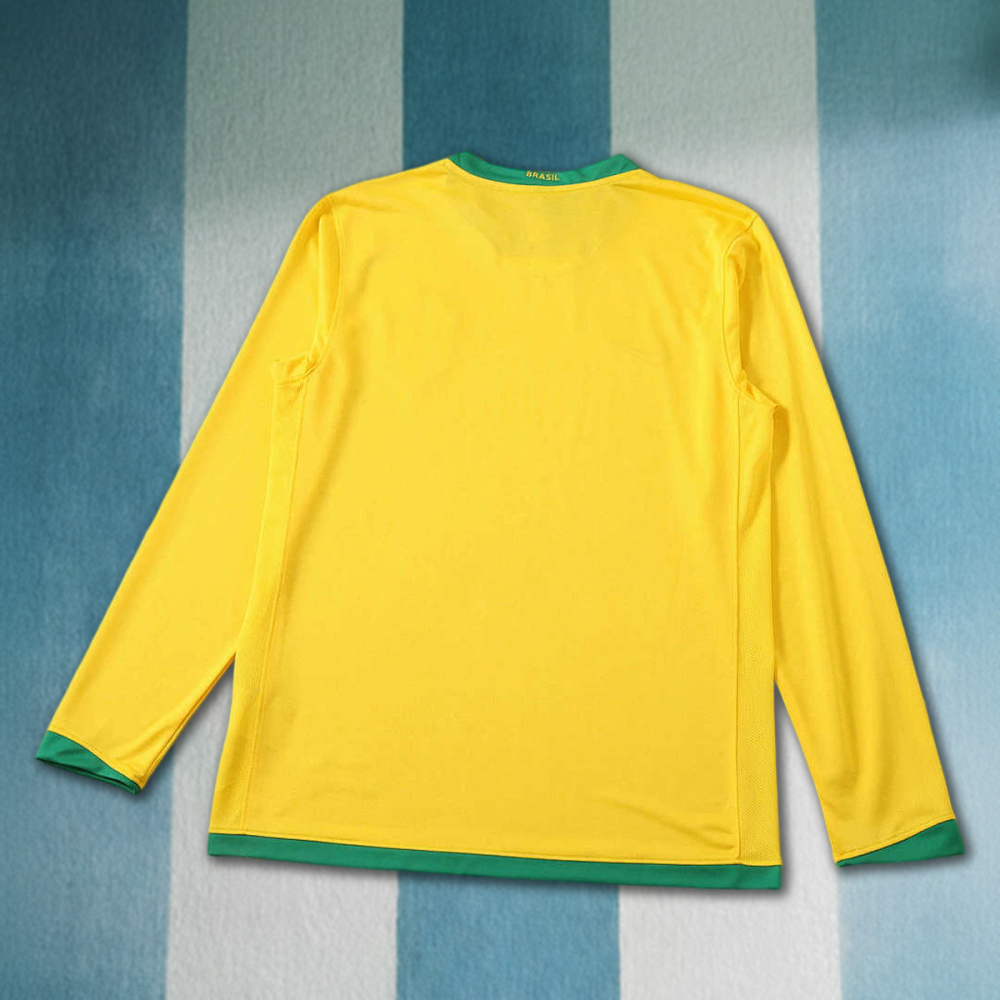2006 season Brazil home Long sleeved retro Fan version