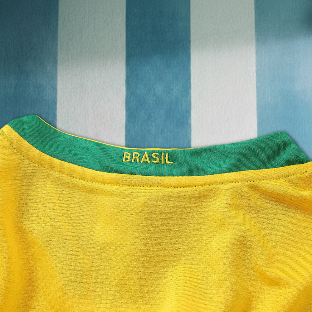 2006 season Brazil home Long sleeved retro Fan version